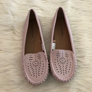 Lucky Brand light pink slip on shoes